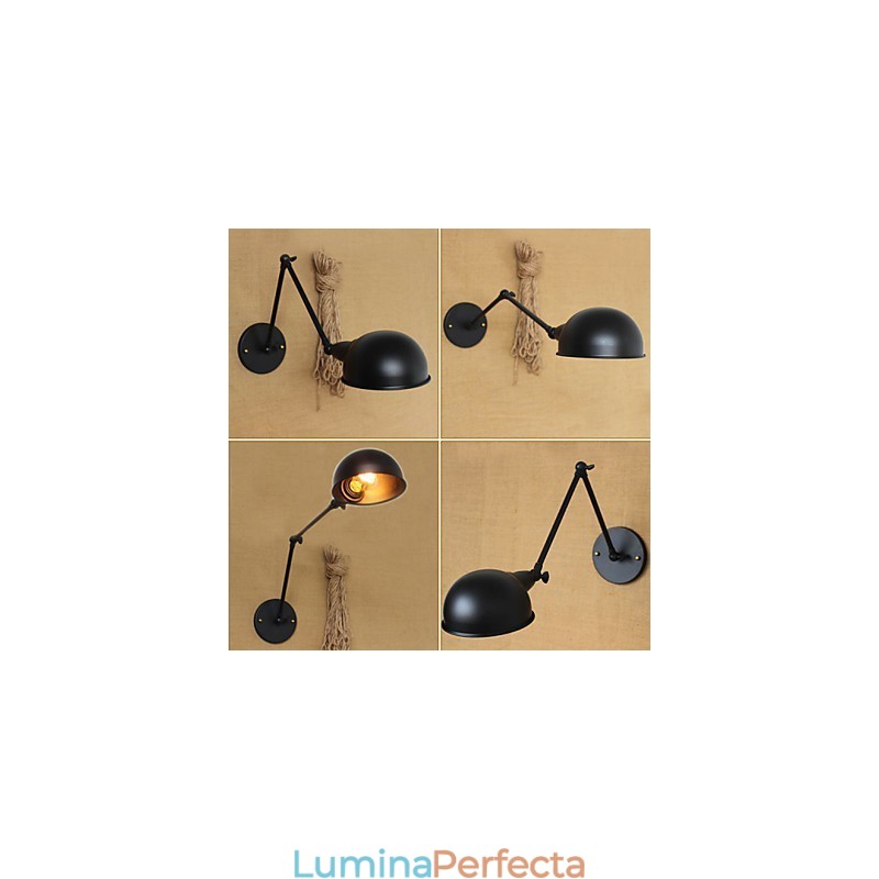 Stil industrial, minimalist, cu braț lung, cu personalitate dublă Ills, noptieră, aplice decorativă de perete