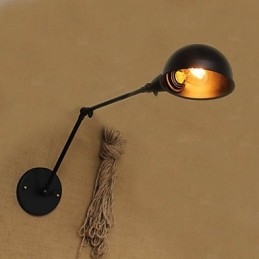 Stil industrial, minimalist, cu braț lung, cu personalitate dublă Ills, noptieră, aplice decorativă de perete
