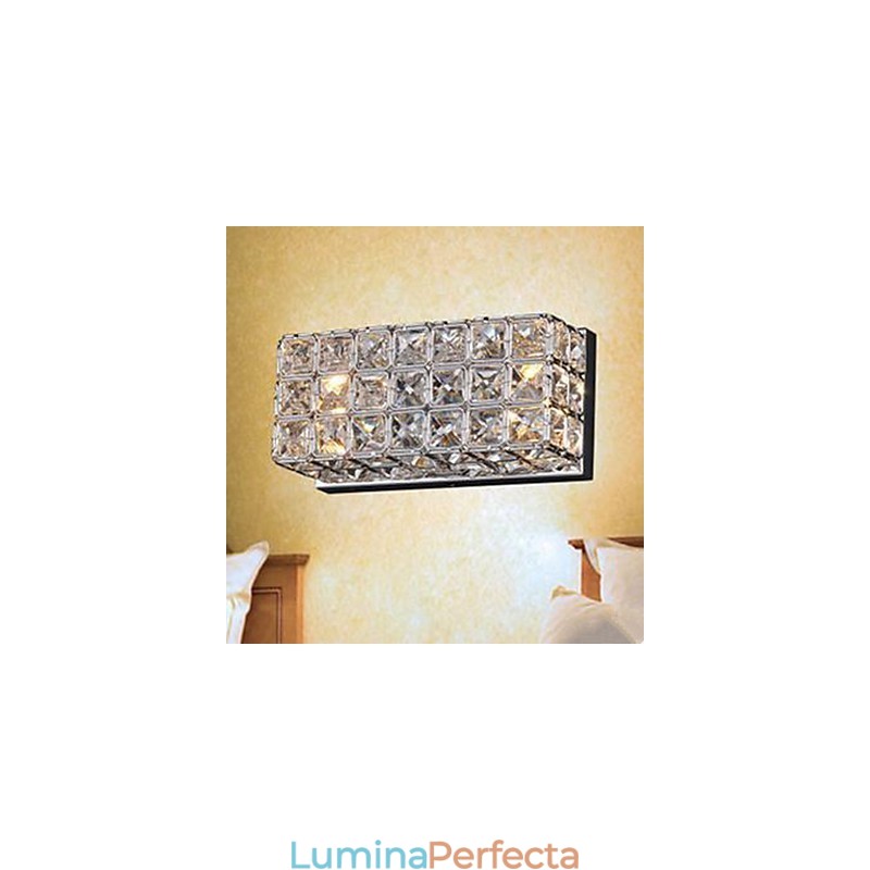 Aplic Contractat Si Contemporan Patrata K9 Crystal
