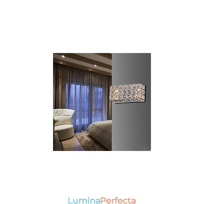 Aplic Contractat Si Contemporan Patrata K9 Crystal