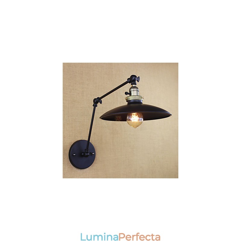 Lampă de perete cu braț lung, industrial, minimalist american, cu întrerupător