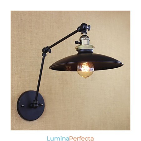 Lampă de perete cu braț lung, industrial, minimalist american, cu întrerupător