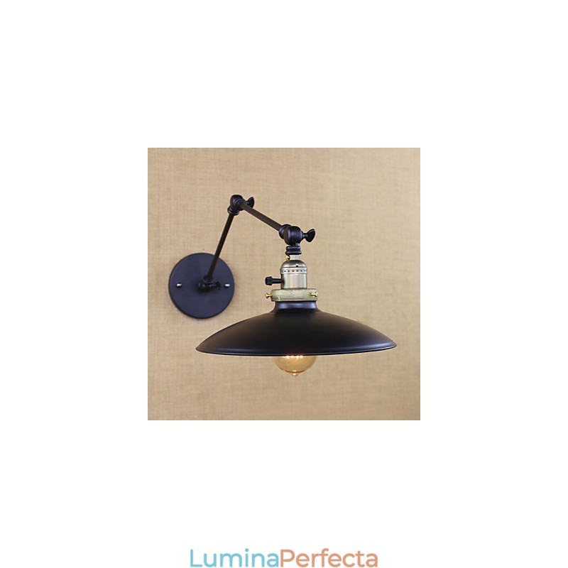 Lampă de perete cu braț lung, industrial, minimalist american, cu întrerupător