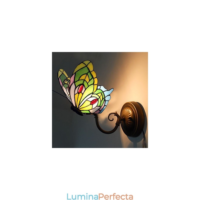 European Mediteranean Contractat Rural Creativ Fier forjat Lampă de perete Lumini din sticlă