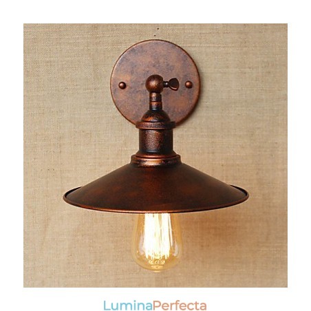 Vilă în stil industrial minimalist în fața culoarului bisericii Umbrelă nostalgică Applic decorativ de bronz roșu Vilă în stil industrial minimalist în fața culoarului bisericii Umbrelă nostalgică Applic decorativ de bronz roșu
