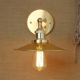 Vilă în stil industrial minimalist umbrelă aurie nostalgică în fața culoarului bisericii perete decorat