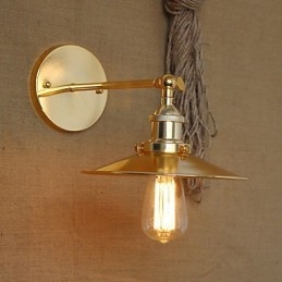 Vilă în stil industrial minimalist umbrelă aurie nostalgică în fața culoarului bisericii perete decorat