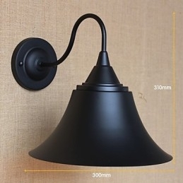 Tara Americana Personalitate Creativa Magazin de Imbracaminte Simplu Fier Corn Negru Lampa Decorativa