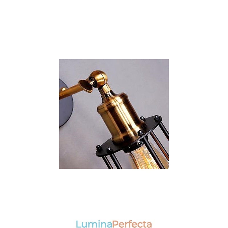 Aplică de perete cu cadru de fier de designer de caractere de literatură și artă