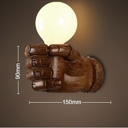 European Wall mâna dreaptă Creative Retro Fist Lampă de perete