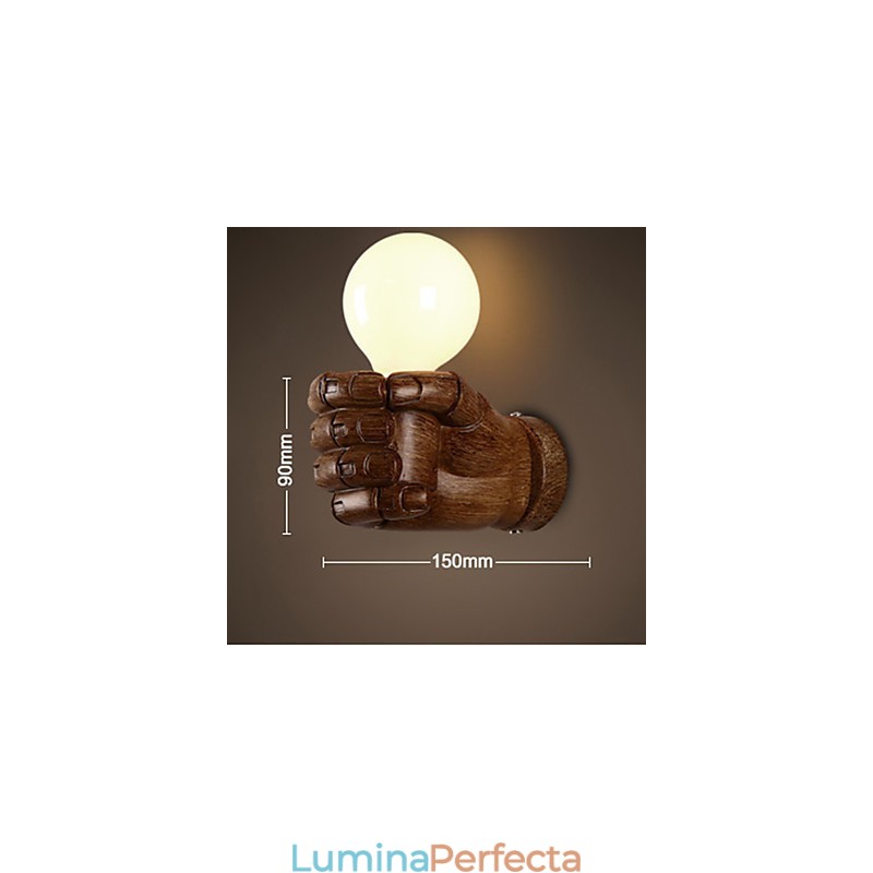 European Wall mâna dreaptă Creative Retro Fist Lampă de perete