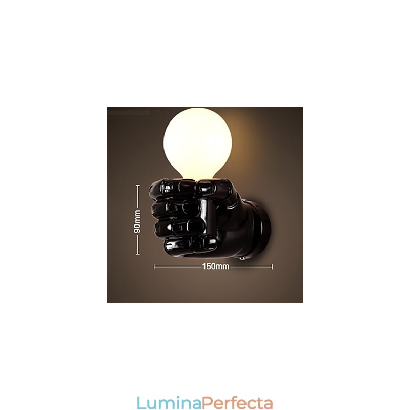 European Wall mâna dreaptă Creative Retro Fist Lampă de perete