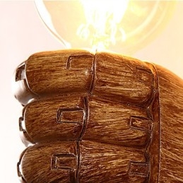 European Wall mâna dreaptă Creative Retro Fist Lampă de perete