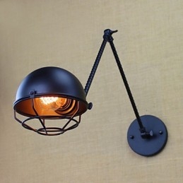 Brațul lung al aplicului de perete decorativ dublu retro, industrial, străin american