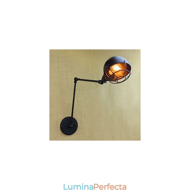 Brațul lung al aplicului de perete decorativ dublu retro, industrial, străin american