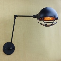 Brațul lung al aplicului de perete decorativ dublu retro, industrial, străin american