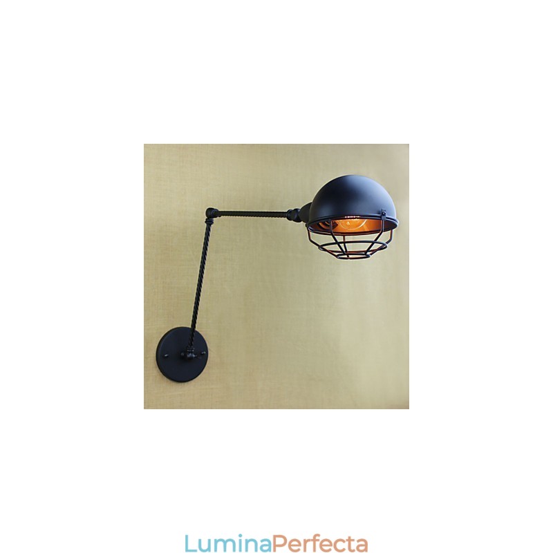Brațul lung al aplicului de perete decorativ dublu retro, industrial, străin american