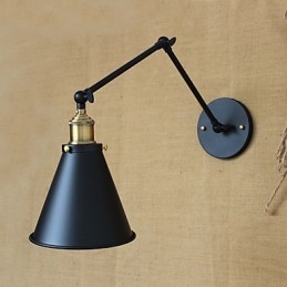American Country Pastoral Style Minimalist Pat dublu Lampă de perete cu braț lung Canalul culoar Intrare depozit