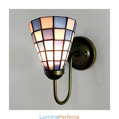 15CM Vitraliu Contemporan Si Contractat Lampa Perete Inn Patrate Albastre Si Albe Lumini 15CM Vitraliu Contemporan Si Contractat Lampa Perete Inn Patrate Albastre Si Albe Lumini