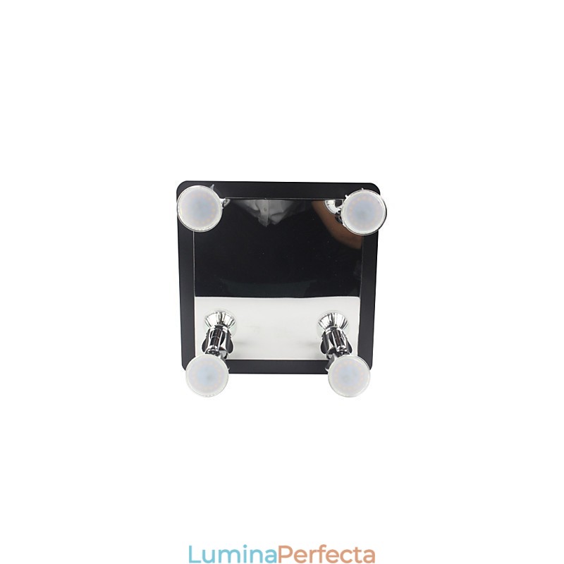 Applique Negre Moderne De Perete Lumini De Baie Cu 4 Lumini