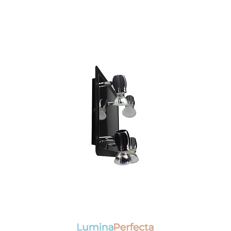 Applique Negre Moderne De Perete Lumini De Baie Cu 4 Lumini