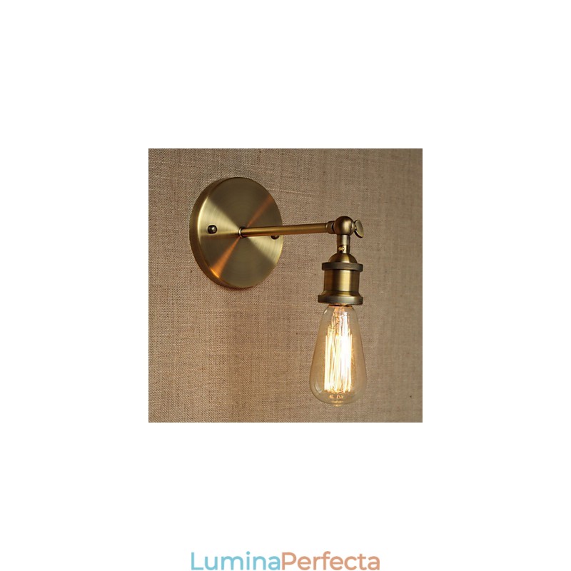 American Bar Cafe Restaurant Noptiera Cu culoar minimalista Applique de perete din fier forjat din bronz