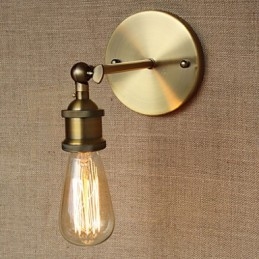 American Bar Cafe Restaurant Noptiera Cu culoar minimalista Applique de perete din fier forjat din bronz