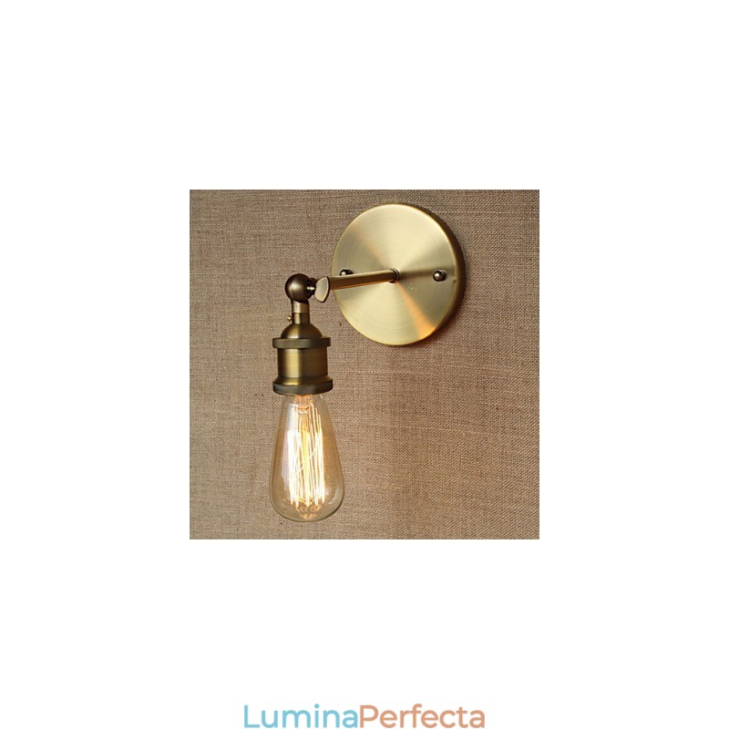 American Bar Cafe Restaurant Noptiera Cu culoar minimalista Applique de perete din fier forjat din bronz