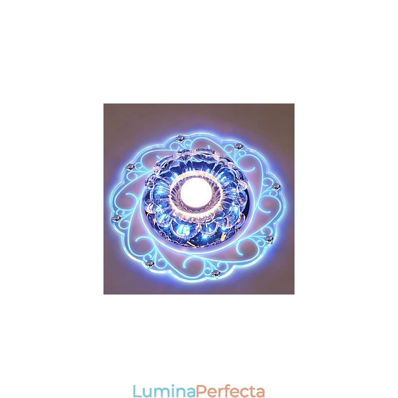 Plafoniera din cristal Spot SMD 3W Lampă creativă Tubă Lumină colorată în dom