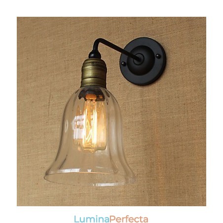 Mediteranean American Country Style Retro Creative Industry Ușă din sticlă transparentă Cafe Bar Wall