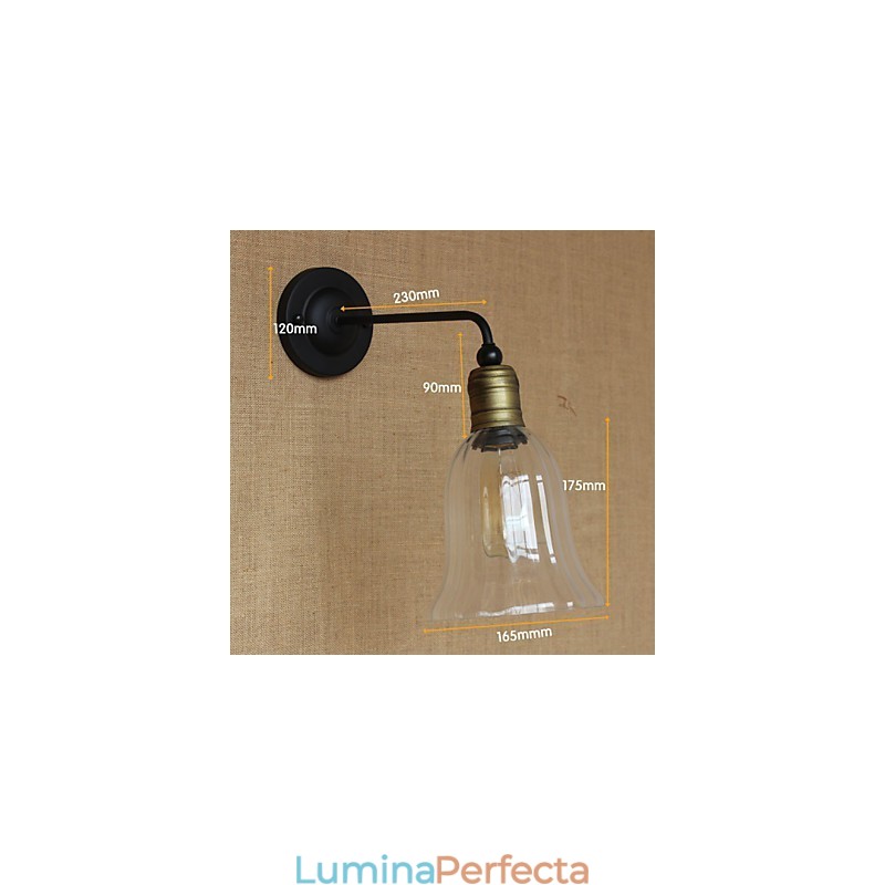 Mediteranean American Country Style Retro Creative Industry Ușă din sticlă transparentă Cafe Bar Wall