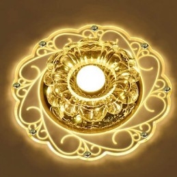 Plafoniera din cristal Spot SMD 3W Lampă creativă Tubă Lumină colorată în dom