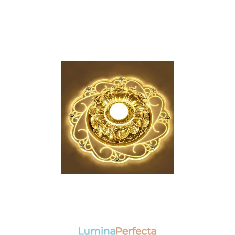 Plafoniera din cristal Spot SMD 3W Lampă creativă Tubă Lumină colorată în dom