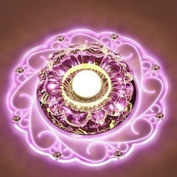 Plafoniera din cristal Spot SMD 3W Lampă creativă Tubă Lumină colorată în dom