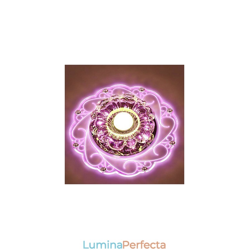 Plafoniera din cristal Spot SMD 3W Lampă creativă Tubă Lumină colorată în dom