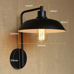 Applic de perete din fier pentru decorare clasică simplă