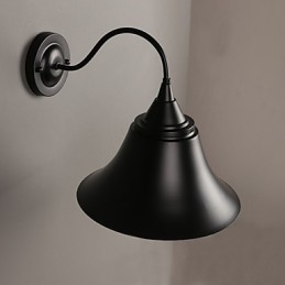Lampă de perete Designer Duds Loft Style Ancient Black Iron Cap
