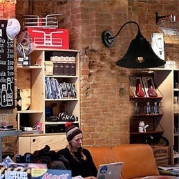 Lampă de perete Designer Duds Loft Style Ancient Black Iron Cap