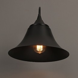 Lampă de perete Designer Duds Loft Style Ancient Black Iron Cap