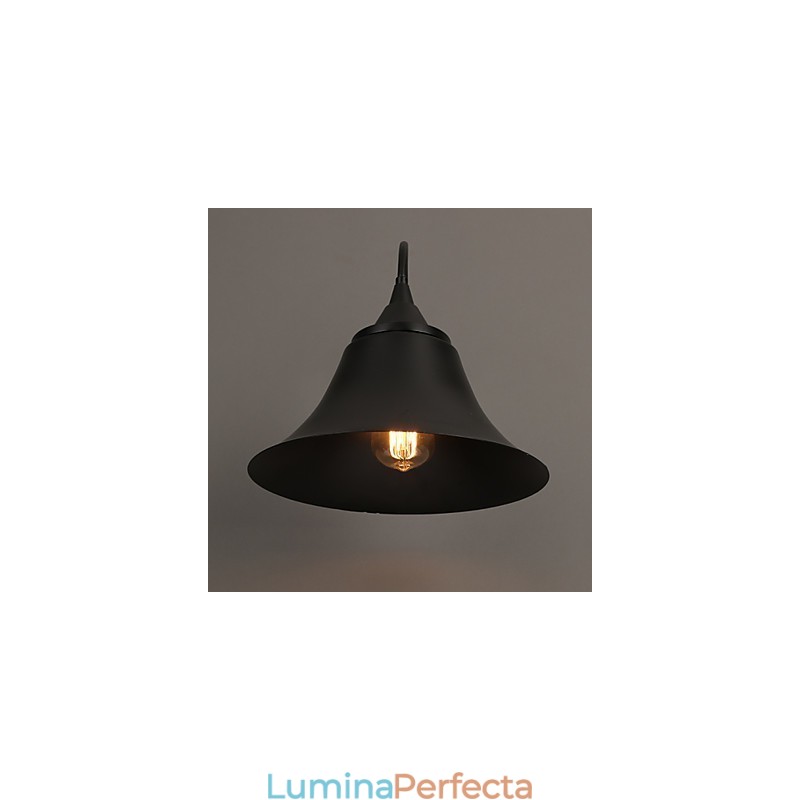 Lampă de perete Designer Duds Loft Style Ancient Black Iron Cap