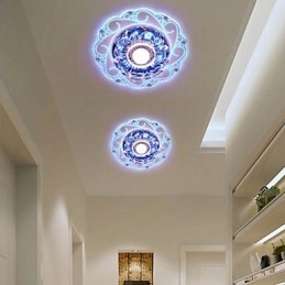 Plafoniera din cristal Spot SMD 3W Lampă creativă Tubă Lumină colorată în dom