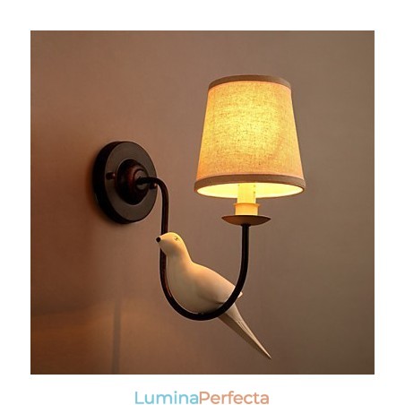 Păsări din America de Nord Lămpi de perete de artă creativă din pânză europeană