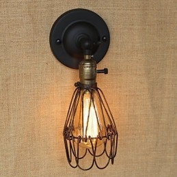Applic decorativ de perete din plasă din fier ruginit, în stil industrial american