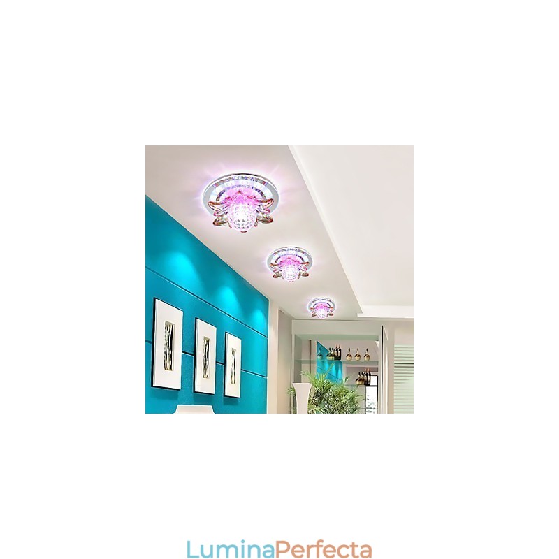 Lampă circulară de cristal Idea Tub de lumină pentru a absorbi lumina lămpii dom
