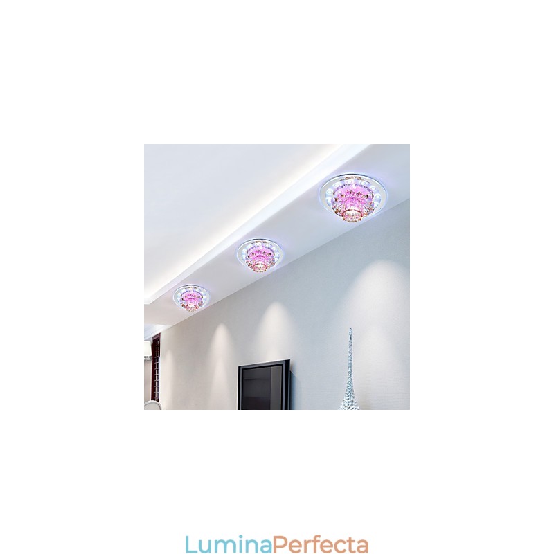 Lampă circulară de cristal Idea Tub de lumină pentru a absorbi lumina lămpii dom