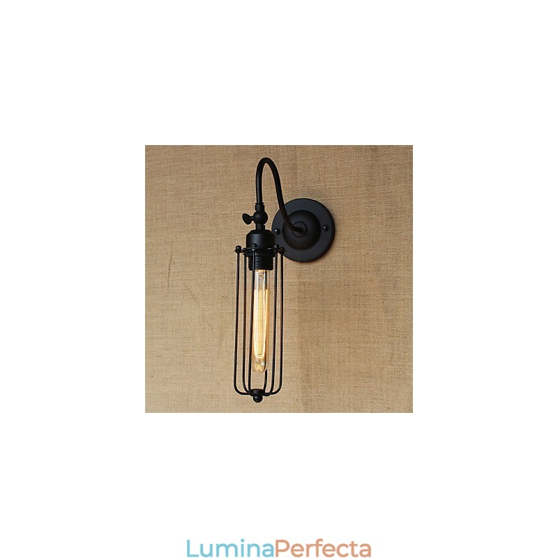 Artă Minimalist Matte Black American Country Living Room Lampă Dormitor Balcon Perete Lampă Noptieră