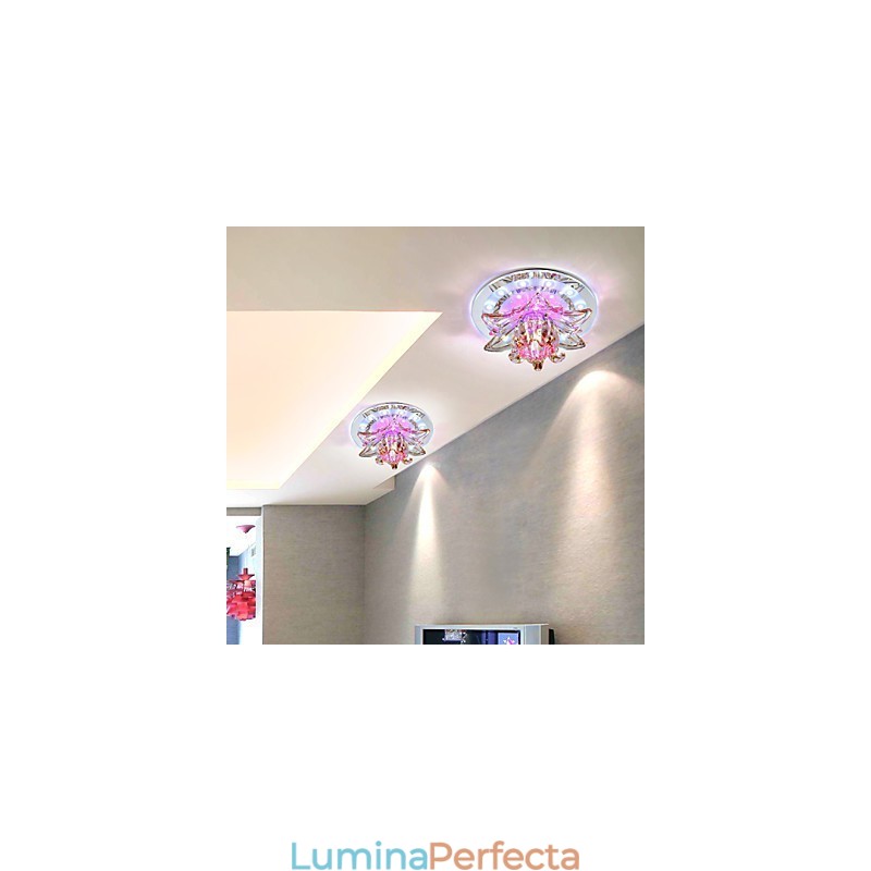Lampă circulară de cristal Idea Tub de lumină pentru a absorbi lumina lămpii dom
