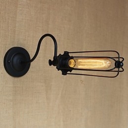 Artă Minimalist Matte Black American Country Living Room Lampă Dormitor Balcon Perete Lampă Noptieră