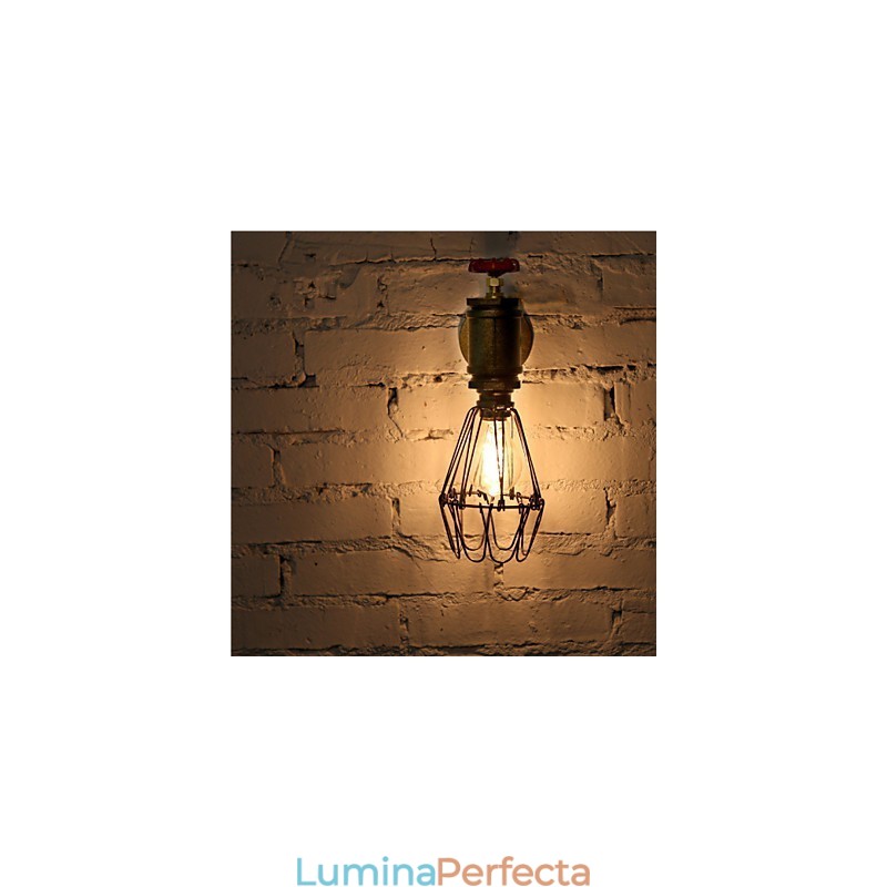 Lămpi de perete industriale de epocă cu conducte de apă Loft Edison Light pentru bar Restaurant Corpuri de iluminat de perete