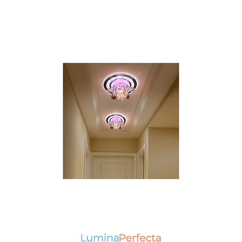 Lampă circulară de cristal Idea Tub de lumină pentru a absorbi lumina lămpii dom